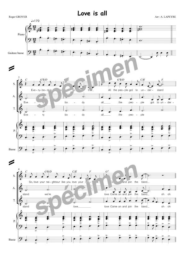 Love is all (chant et orchestre)