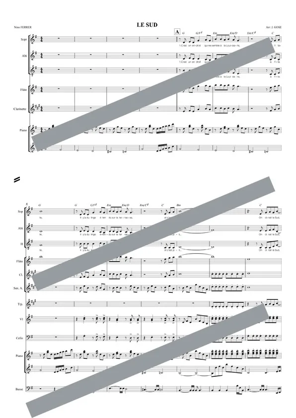 Le sud (orchestre et chant)