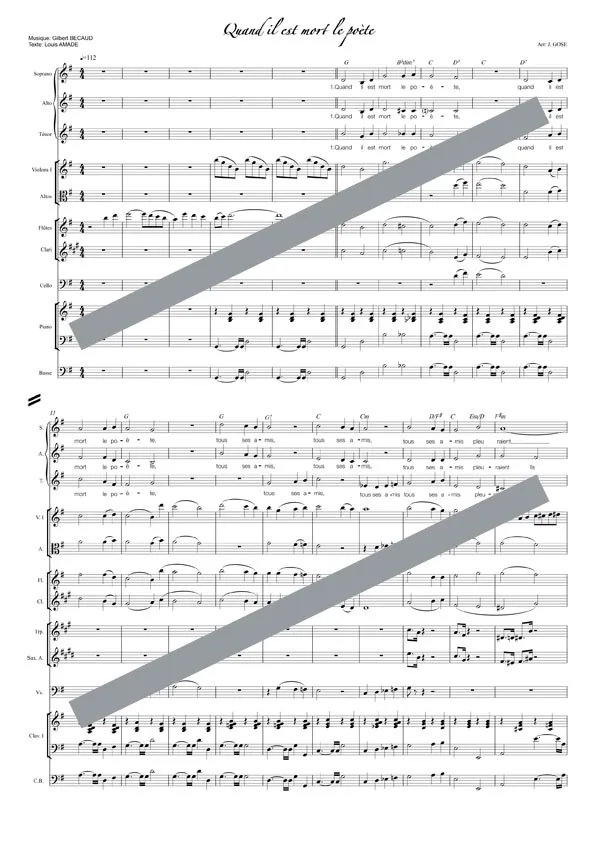 Quand il est mort le poète (orchestre et chant)