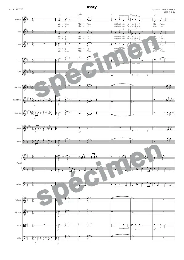 Mary (orchestre et chant)