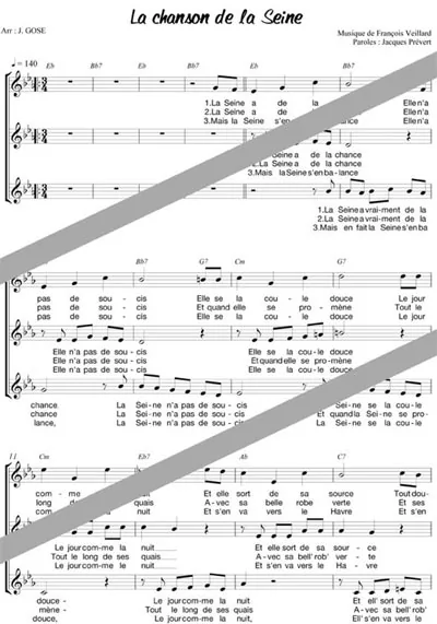 La chanson de la Seine (chant)