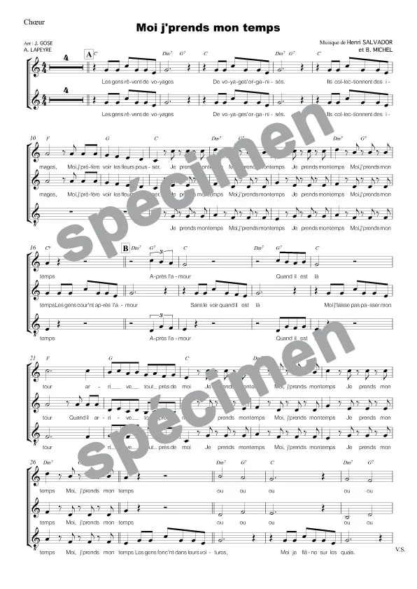 J’prends mon temps (chant)