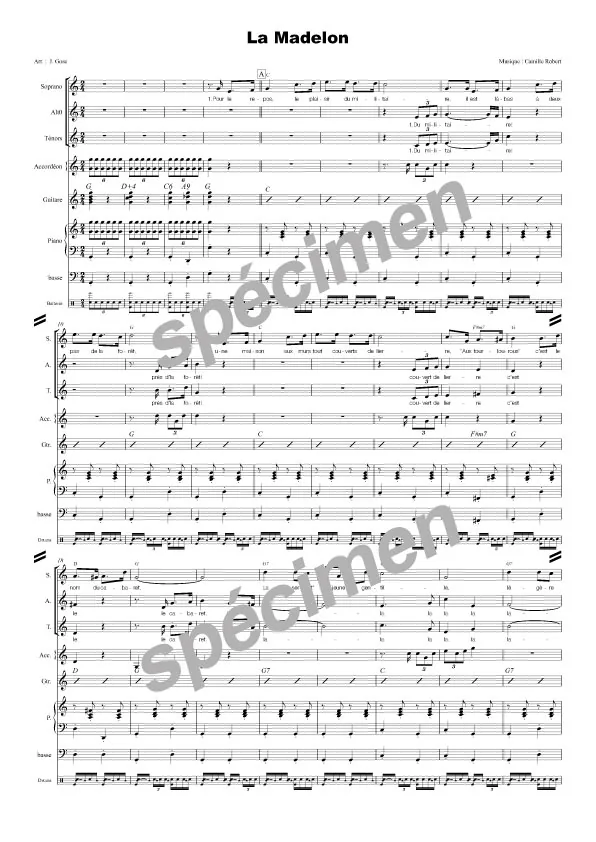 La madelon (chant et orchestre)
