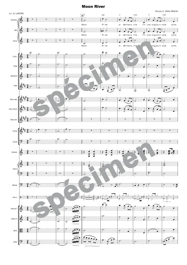 Moon River (chant et orchestre)