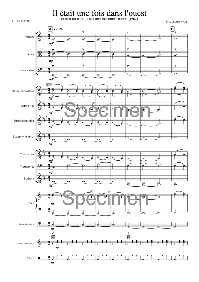 Il était une fois dans l’ouest (orchestre)