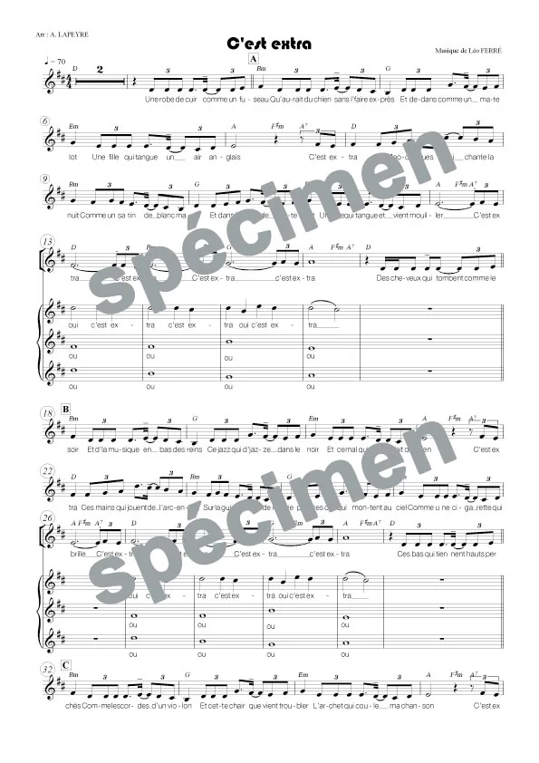C’est extra (chant)