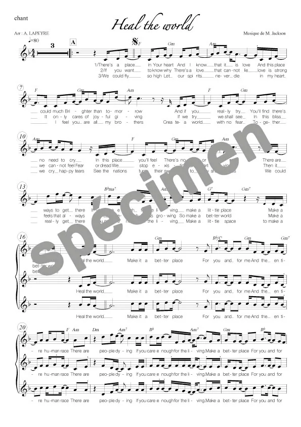 Heal the world (chant)