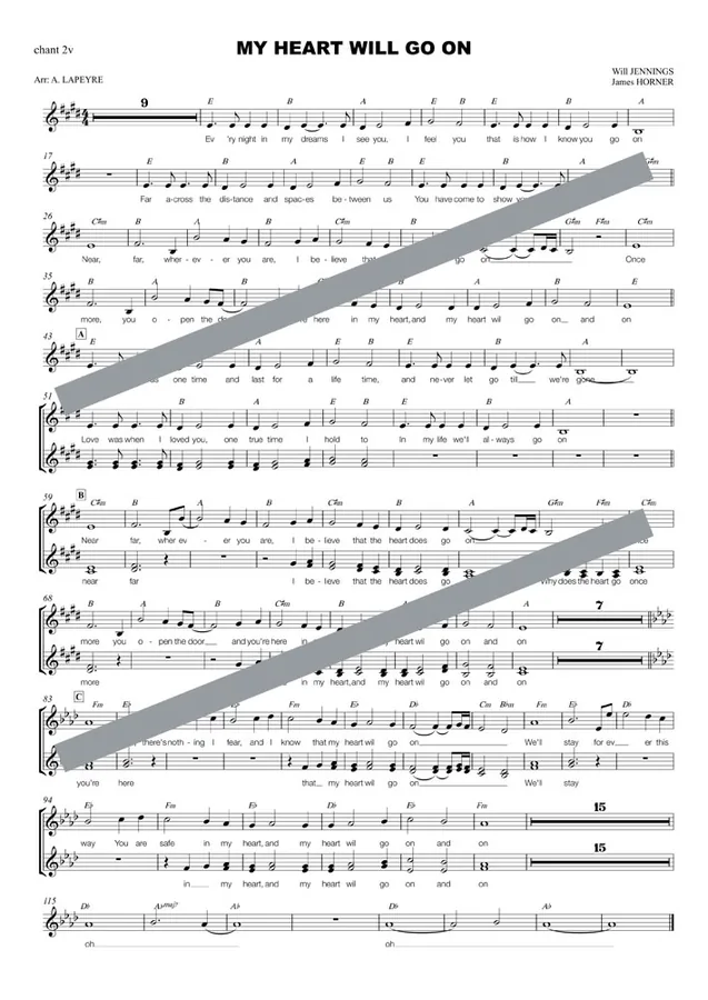 My Heart will go on (chant)