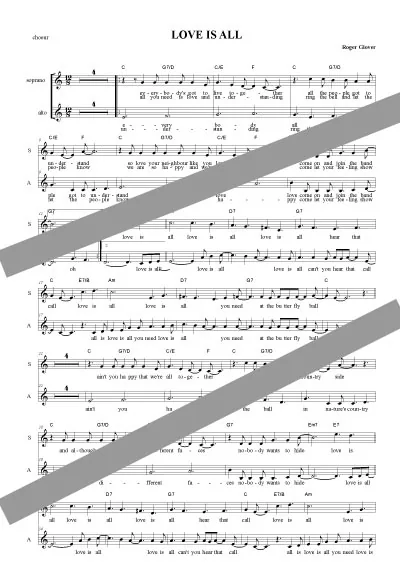 Love is all (chant 2v)