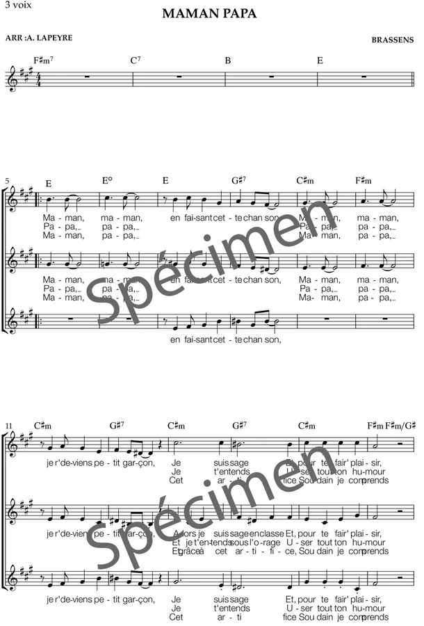 Maman Papa (chant)