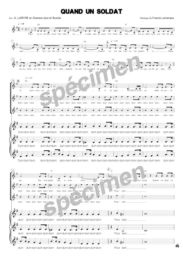 Quand un soldat (chant)