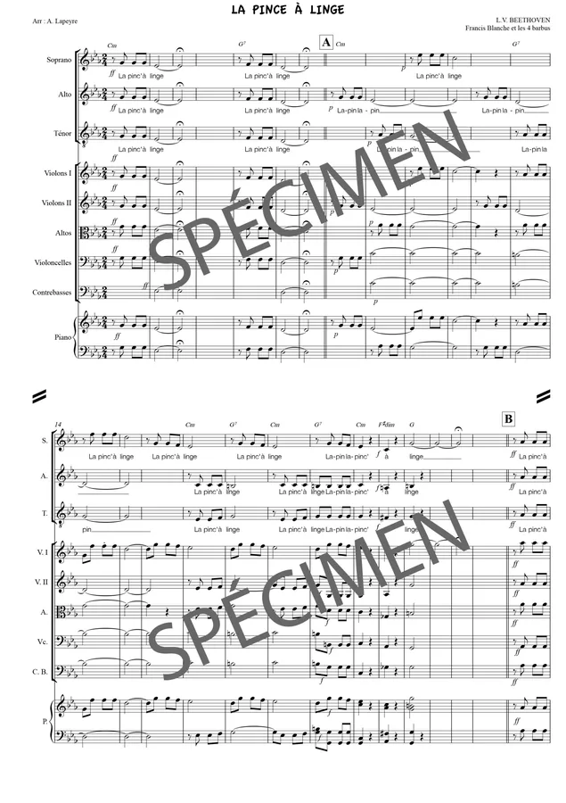 La pince à linge (orchestre et chant)