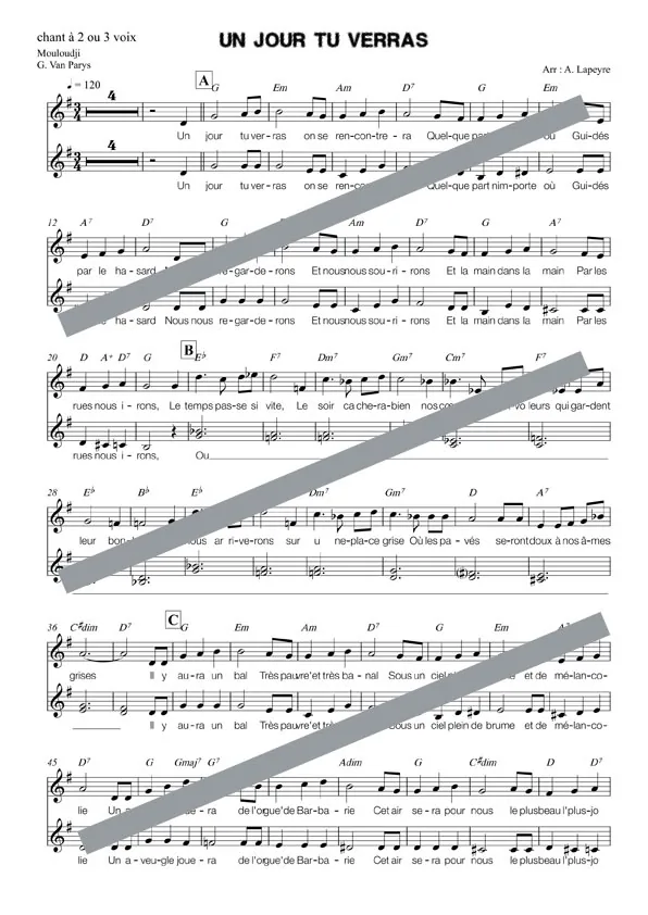 Un jour tu verras (chant)