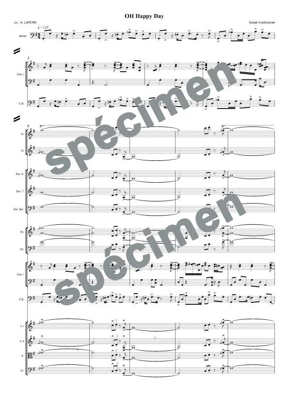 Oh Happy day (orchestre et chant)