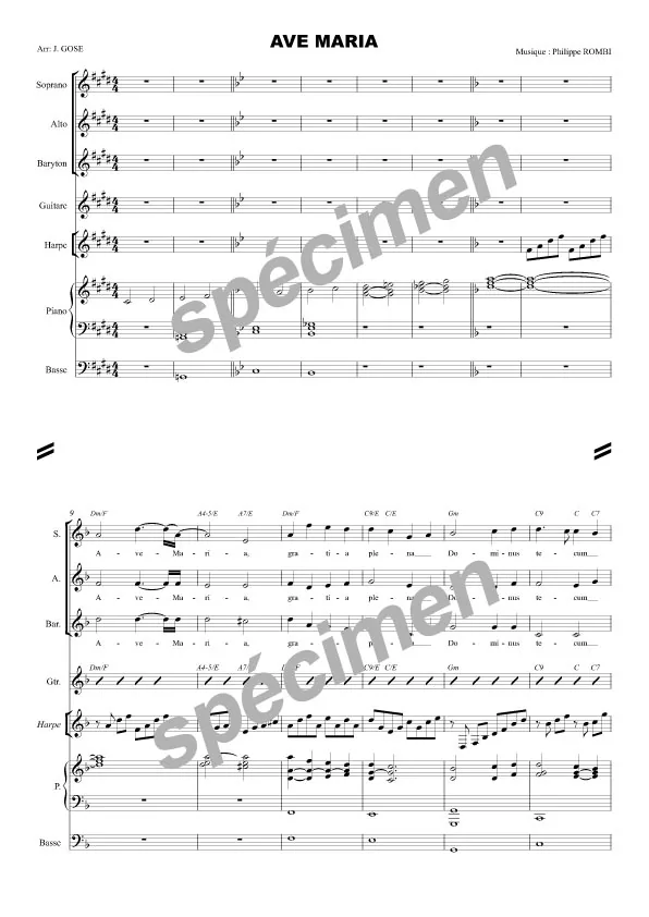 Ave Maria de Rombi (chant et orchestre)