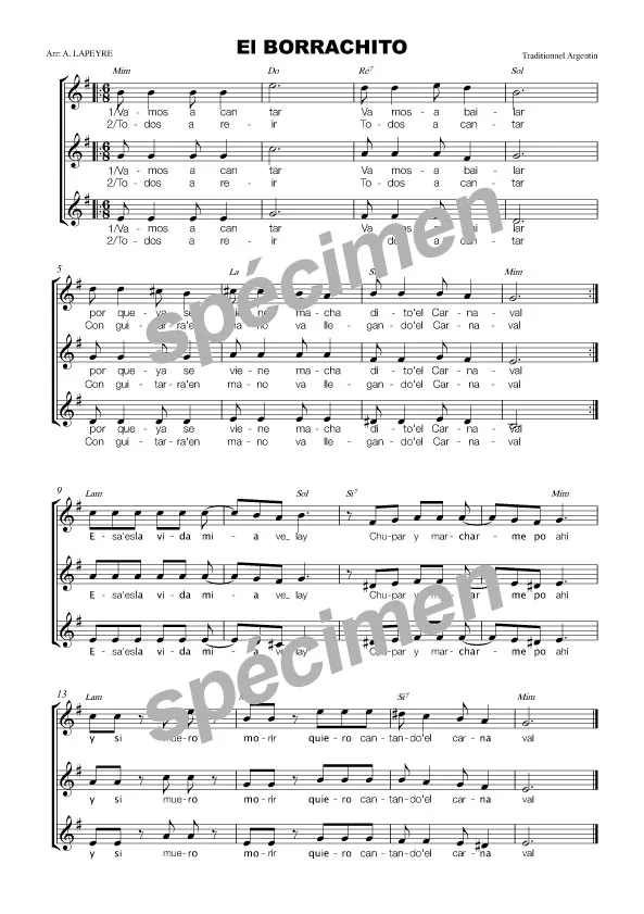 El borrachito (chant)