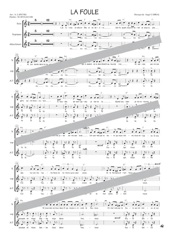 La foule (chant)