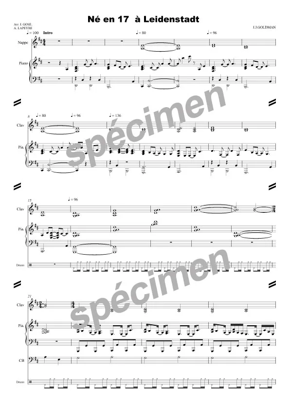 Né en 17 à Leidenstadt (chant et orchestre)