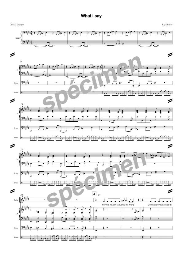 What I say (chant et orchestre)