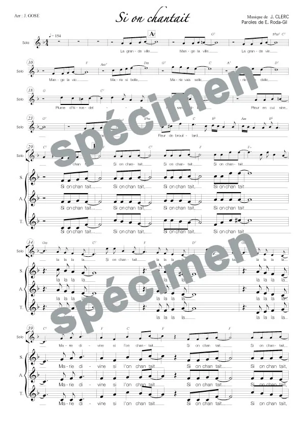 Si on chantait (chant)