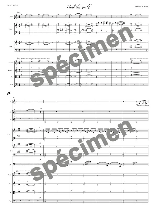 Heal the world (orchestre et chant)