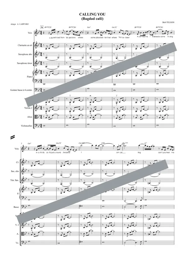 Calling you (orchestre et chant)
