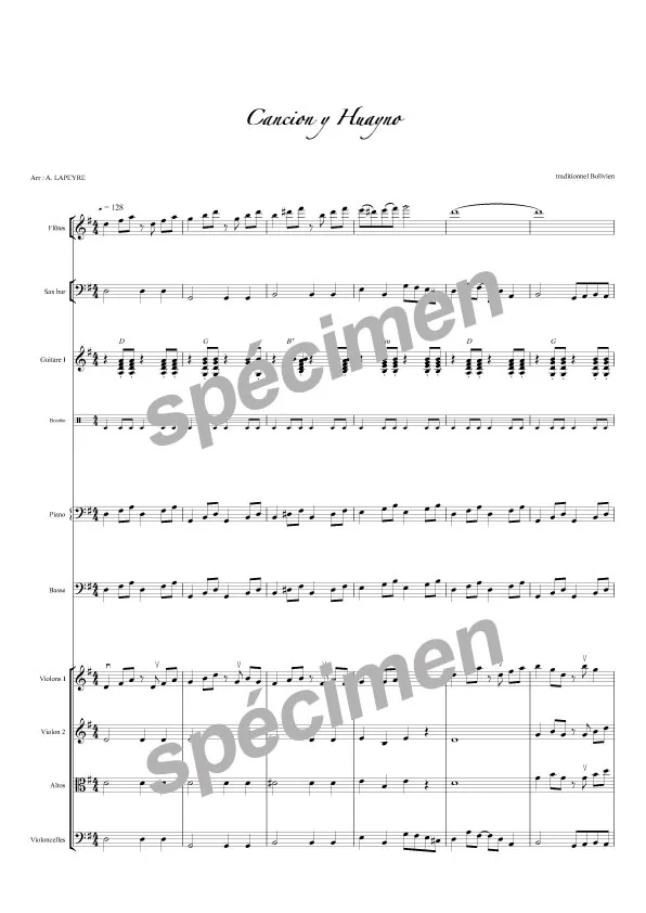 Cancion y hayno (chant et orchestre)