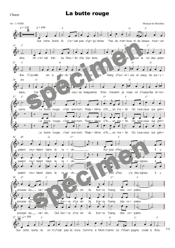 La butte rouge (chant)