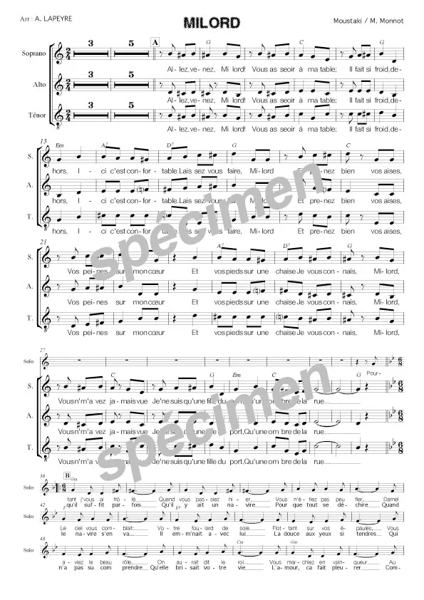 Milord (chant)