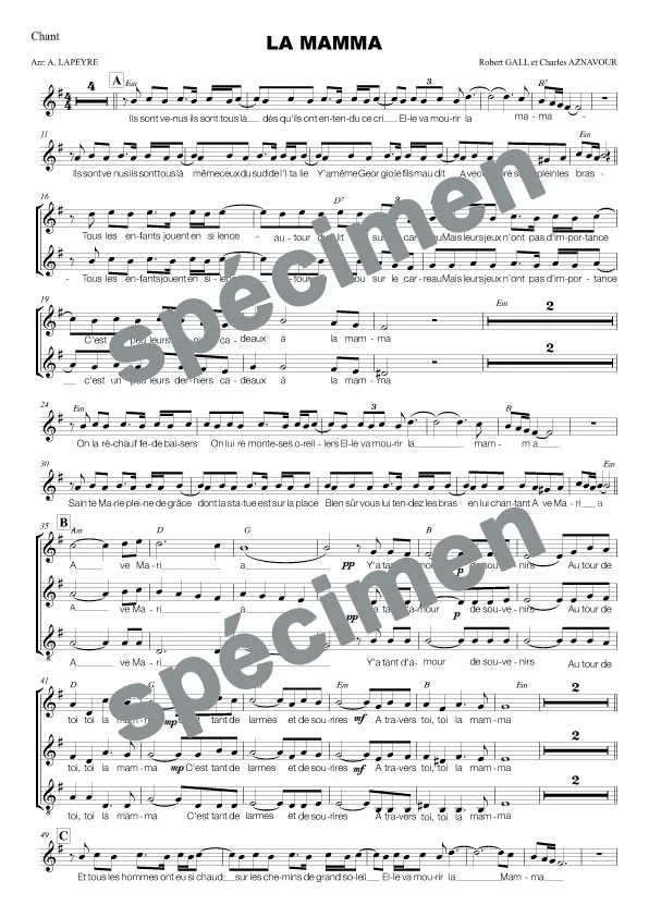 La Mamma (chant)