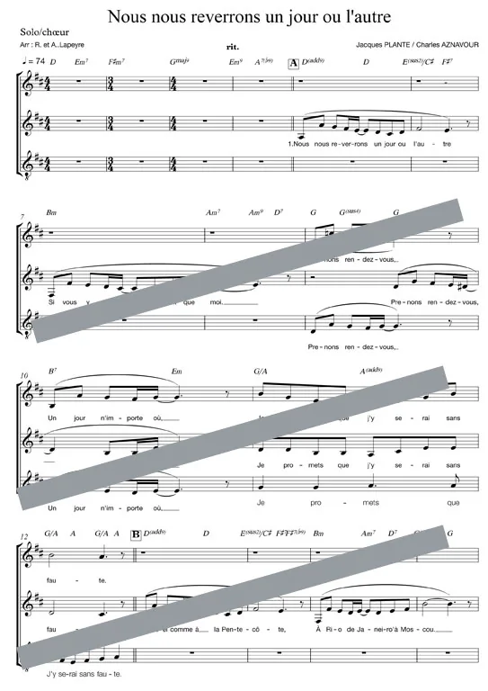 Nous nous reverrons un jour ou l’autre (chant)