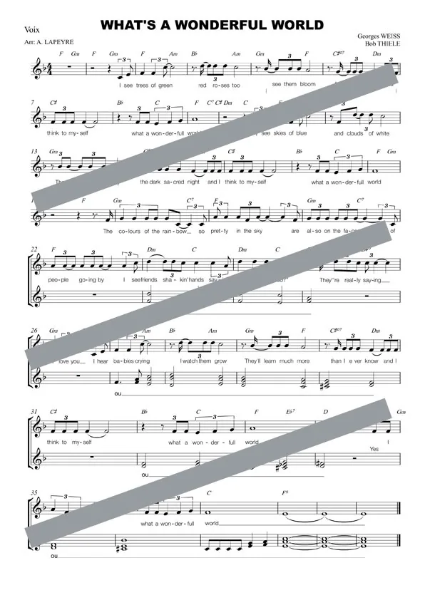 What a wonderful world (chant)