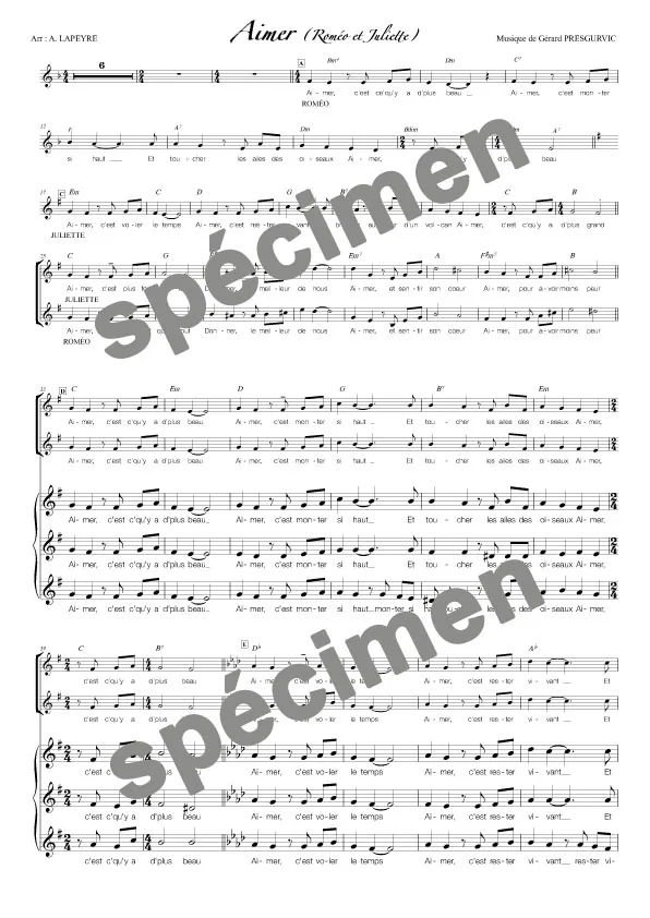 Aimer Roméo et Juliette (chant)