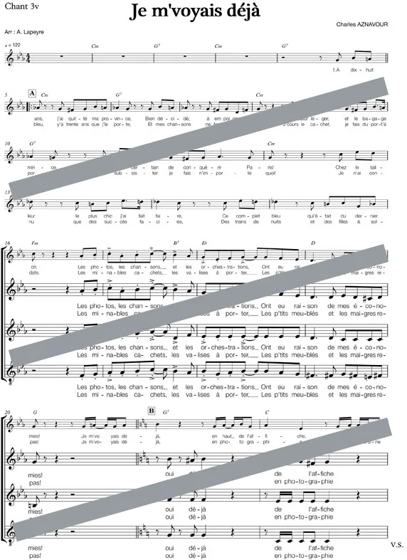Je m’voyais déjà (chant)