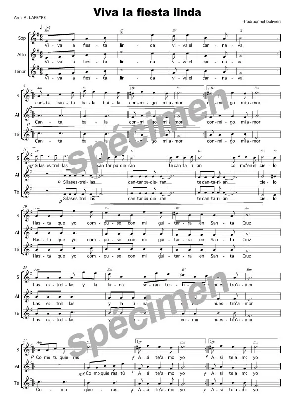 Viva la fiesta linda (chant)