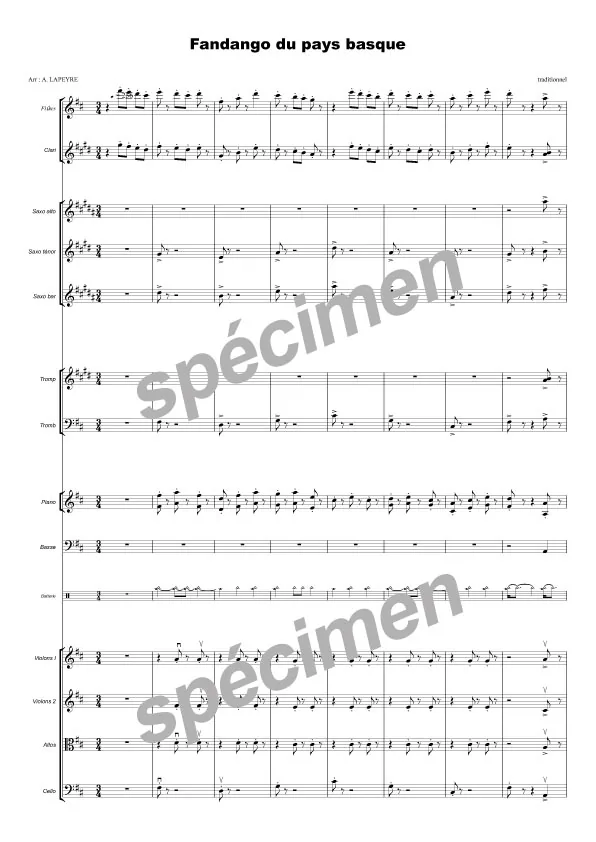 Fandango du Pays Basque (chant et orchestre)