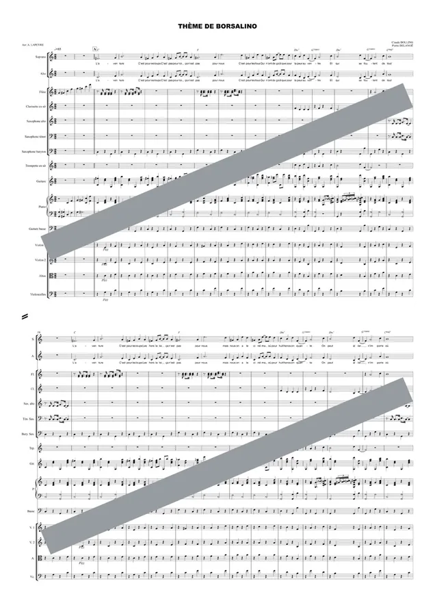 Borsalino (orchestre et chant)