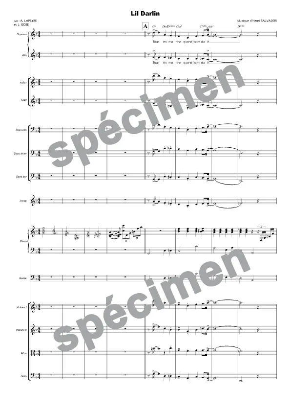 Lil’ Darlin (orchestre et chant)
