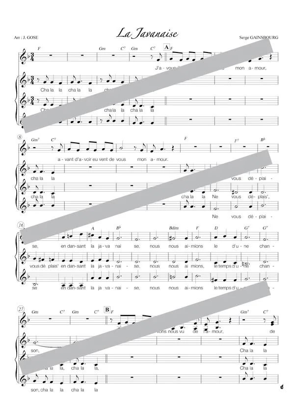La javanaise (chant)