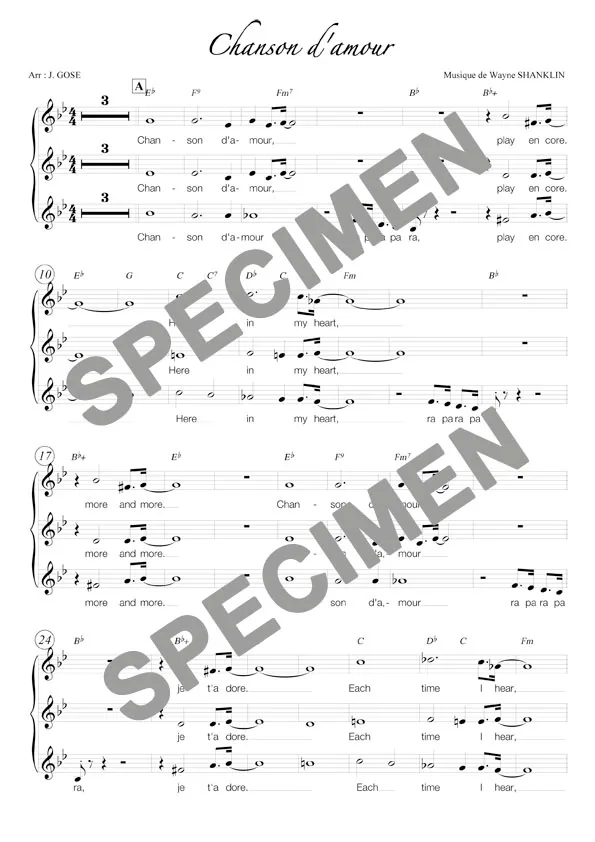 Chanson d’amour (chant)