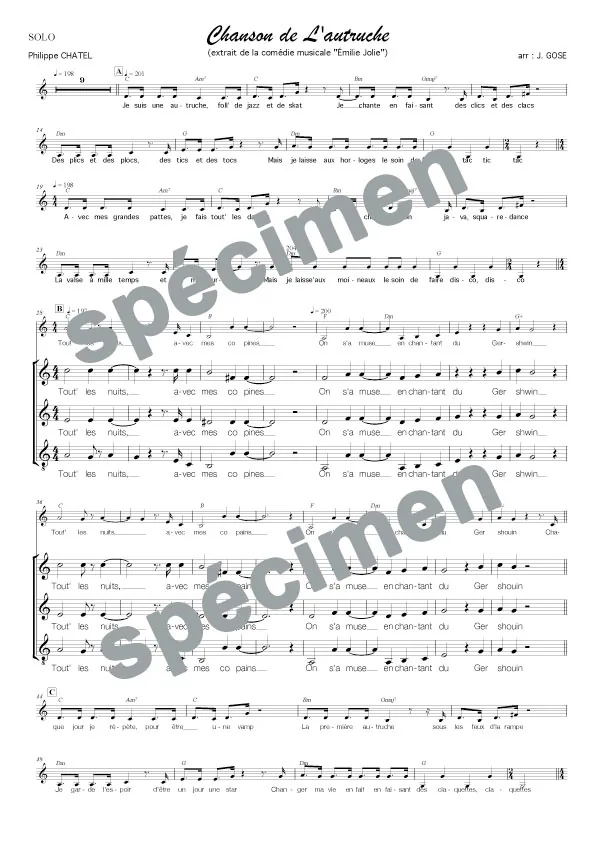La chanson de l’autruche (chant)