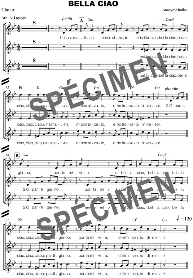 Bella ciao (chant )