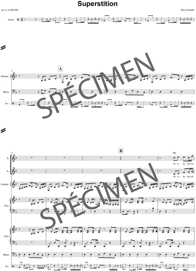 Superstition (orchestre et chant)