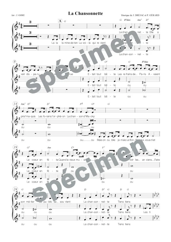 La chansonnette (chant)