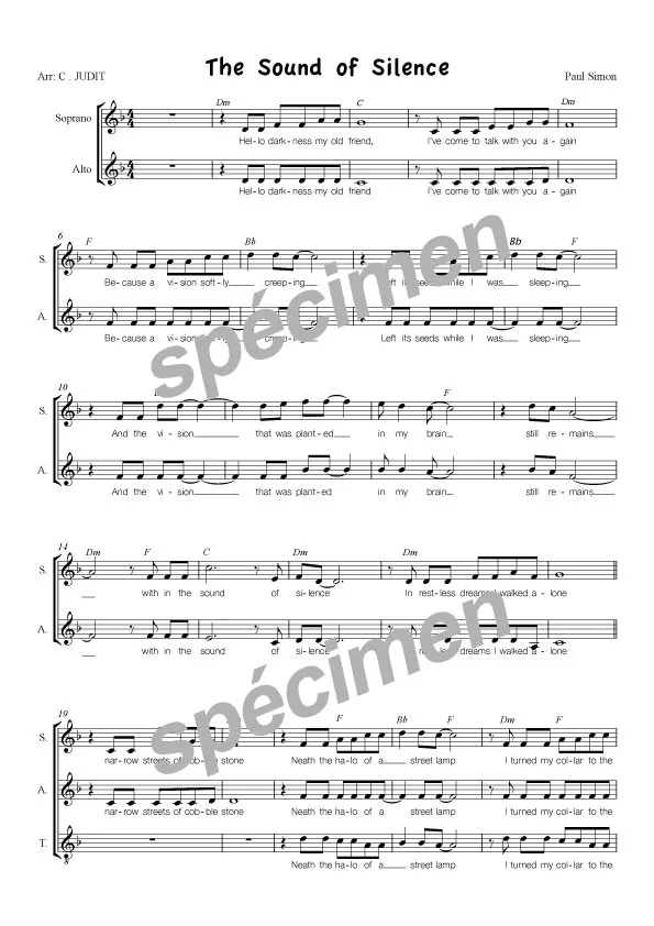The sound of silence (chant)
