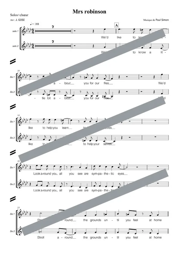 Mrs Robinson (chant)