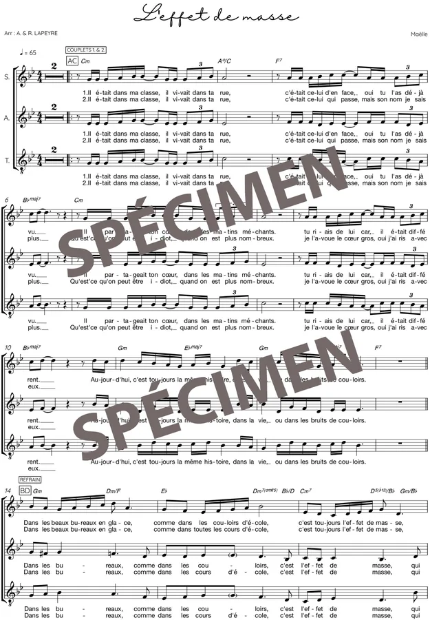 L’effet de masse (chant )