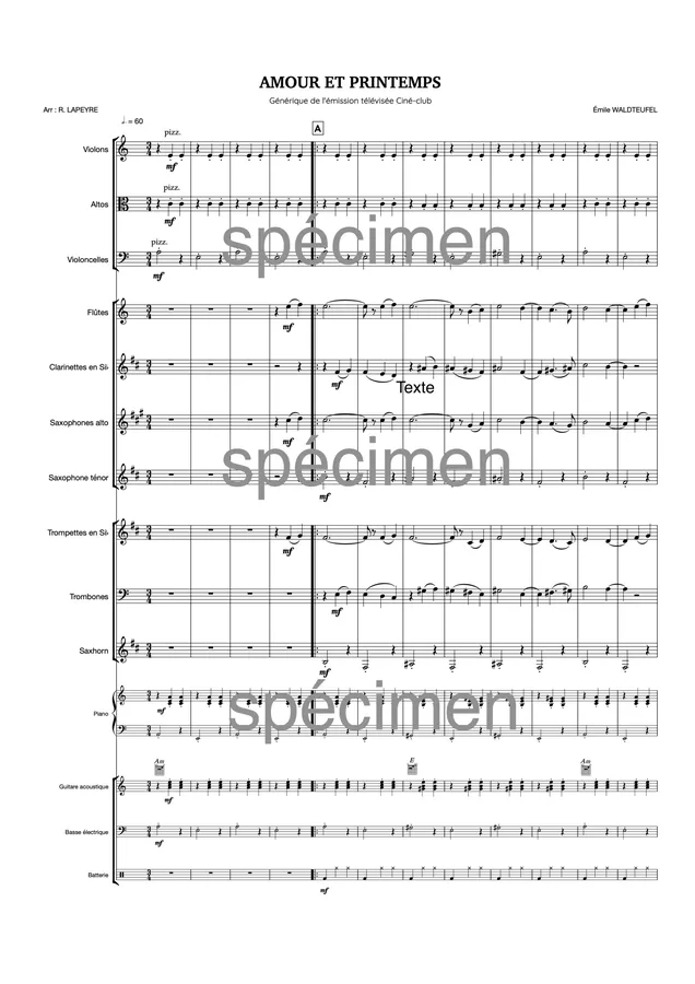 Amour et printemps (orchestre)