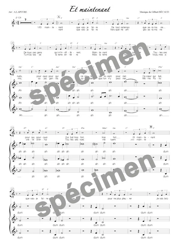 Et maintenant (chant)