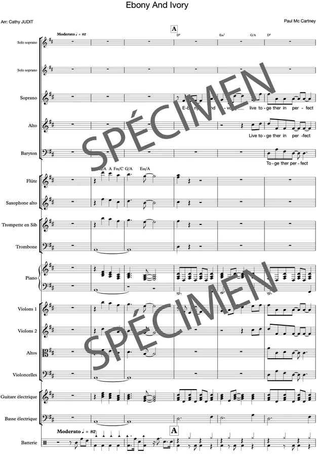 Ebony and Ivory (orchestre et chant)